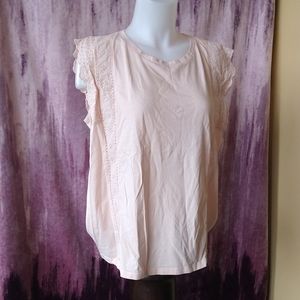 Banana Republic Large Pink Blush Sleeveless Top